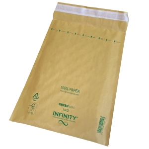 Φάκελοι με φυσαλίδες 100% χαρτί Green Mail Type C/13 150x215mm Infinity - 10τμχ.
